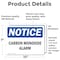 Signmission Carbon Monoxide Alarm, 10 in W x Rectangle, Vinyl Decal OS-2PACK-NS-D-710-L-10440 - alternate 3